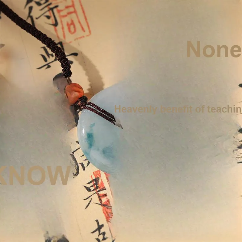 Clear Snow Glutinous Jade Jadeite Necklaces Unisex-2