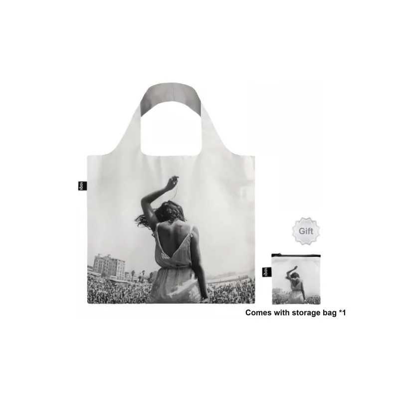 Loqi Recyclable Polyester Small Square Bag Shoulder Bag Regular Women's Venice Beach Rock Festival-0