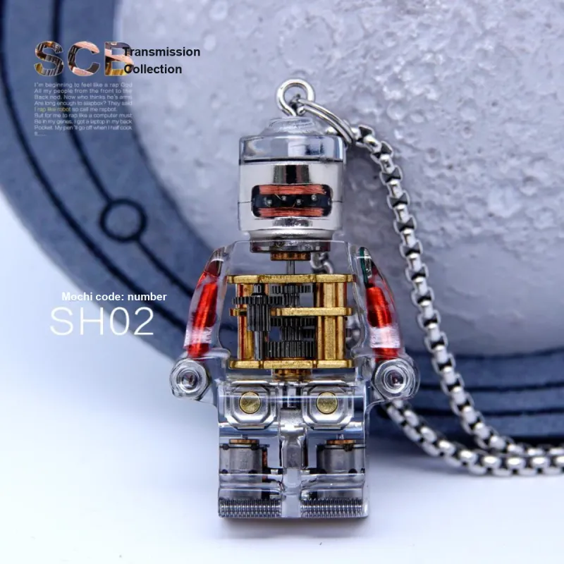 Watermelon Vine Refined, Steampunk, Robot, Pendant, Mechanical Necklace, Vintage Bonus Gifts-3