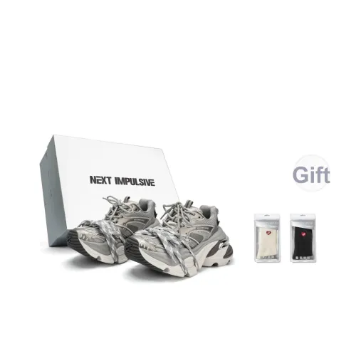 NEXT IMPULSIVE Power Collection Толстая подошва Кроссовки Унисекс Кибер Серебряный