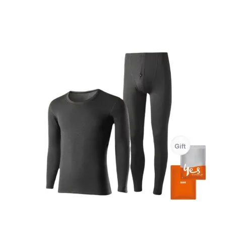 Удобный и освежающий круглый вырез термический комплект для мужчин
