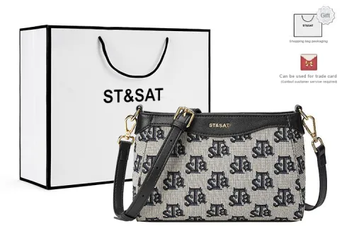 ST&SAT Shoulder Bags Black