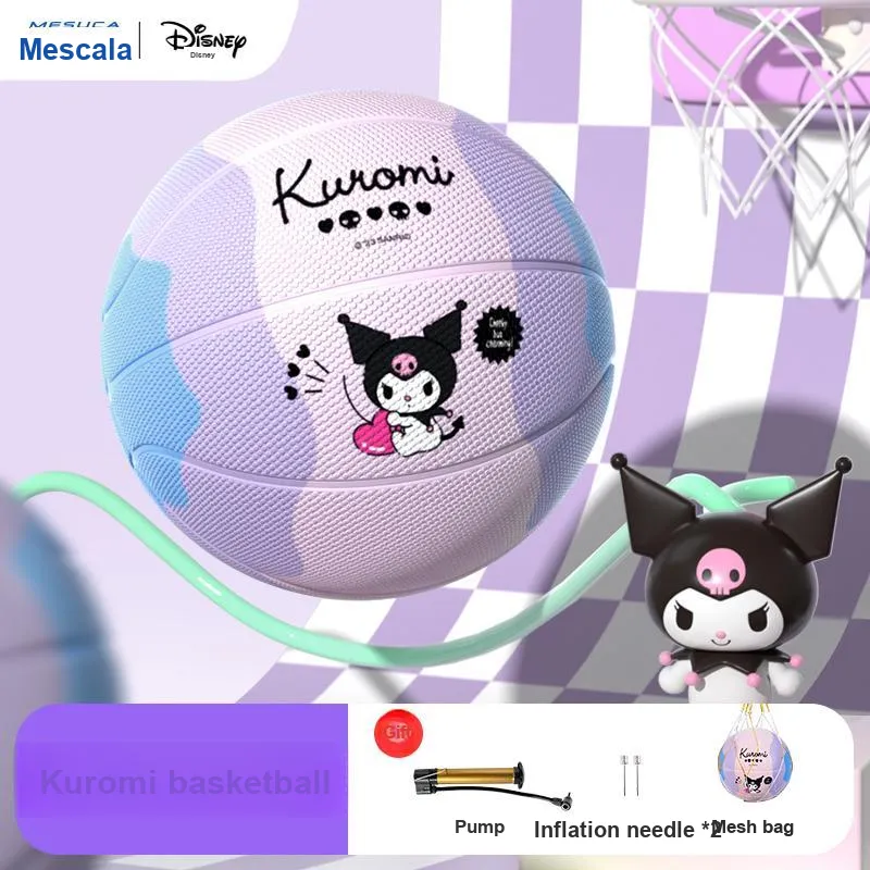 MESUCA x Sanrio Size 5 Indoor Outdoor Indoor Outdoor All Training Basketball Rubber Pink Purple-1
