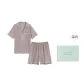 [Gift Box Set]Apricot Field Check (Short-Sleeved Shirt+Shorts Men's Clothing Set)