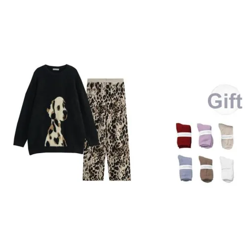 Same Language Пижамный комплект Мужской Черный и Белый · Пятнистая Собака