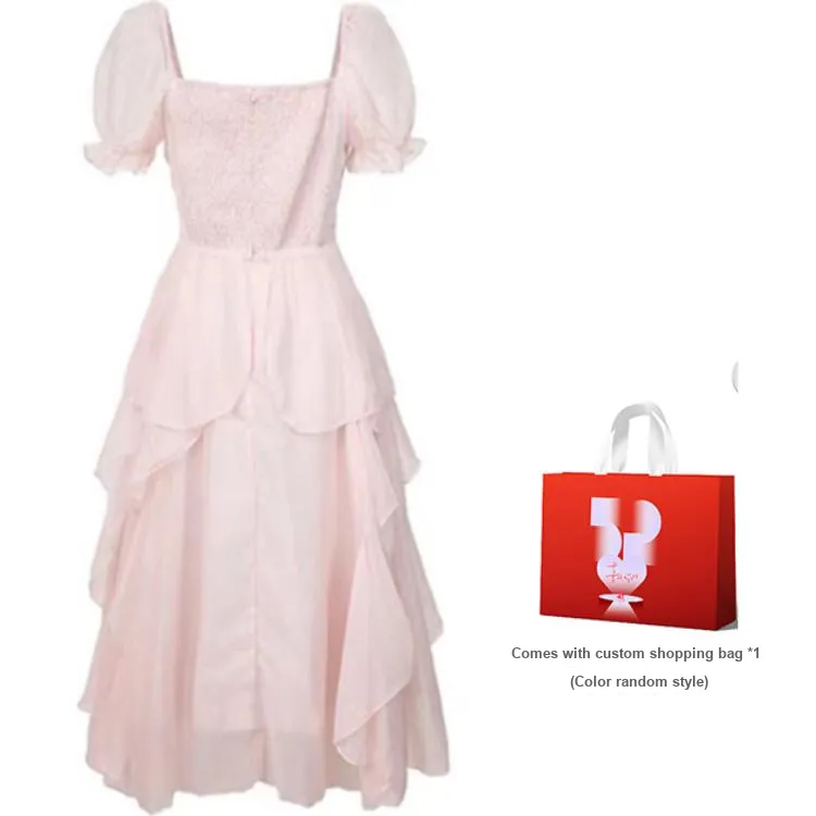 Vine Color Short Sleeved Dress Women's-4