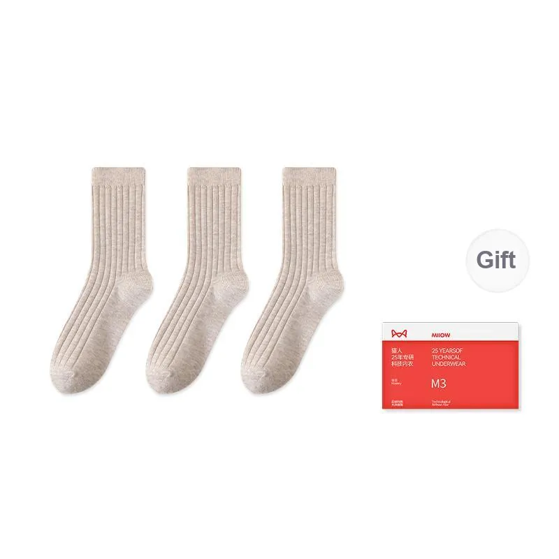 MIIOW Trend Party Series Mid Calf Socks Women's Box Of 3 Pairs-8