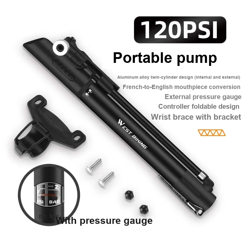 WEST BIKING Bike Balls Balloon Electric Vehicle Toy Bicycle Pumps Unisex-3
