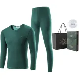 Men's Crew Neck Clothing Sets (Jasper) Thickened and Fleece-Lined/Thermal
