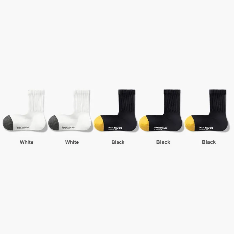 B&C.Room FW23 Mid Calf Socks Men's 5 Pack-14