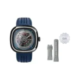 Blue+Silicone Strap