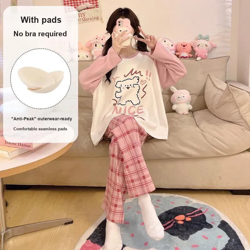 Maultiay Pajama Set Women's Pink-3