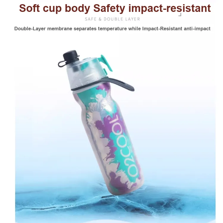 O2COOL Outdoor Water Equipment Water Container 590ml Low Density Polyethylene ABS Resin Cute Dazed Dog-2