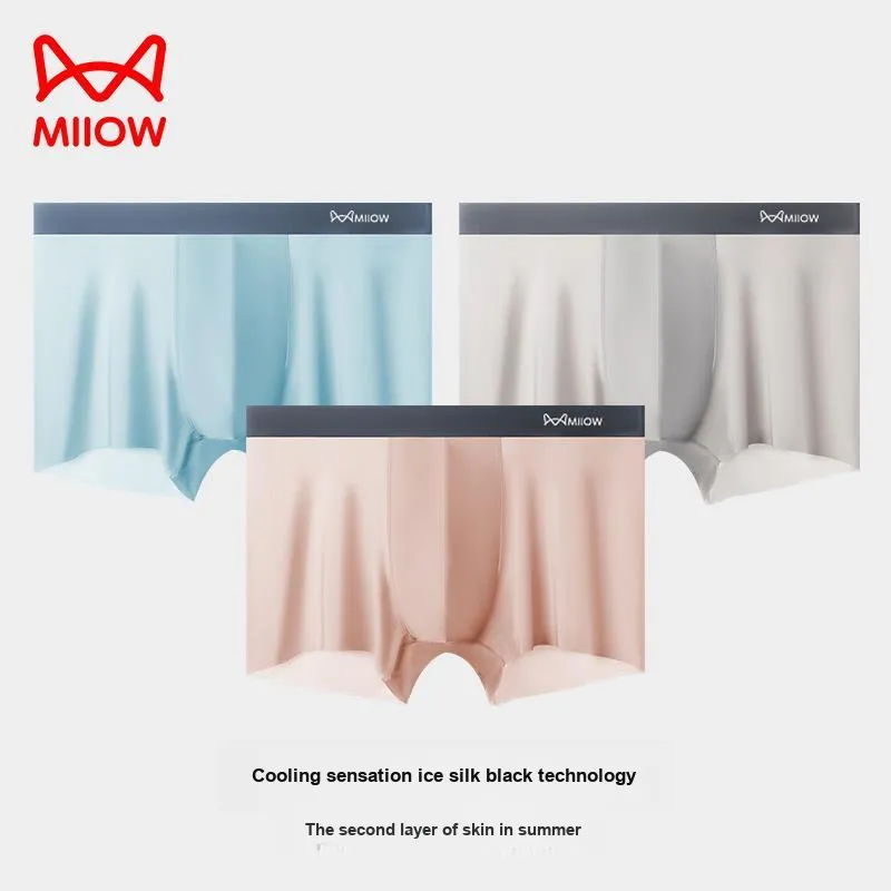 MIIOW Trend Party Series Underpants Men's Shopping Bag 3 Pack-3