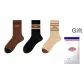 [3 Pack]Black/Light Khaki/Brown