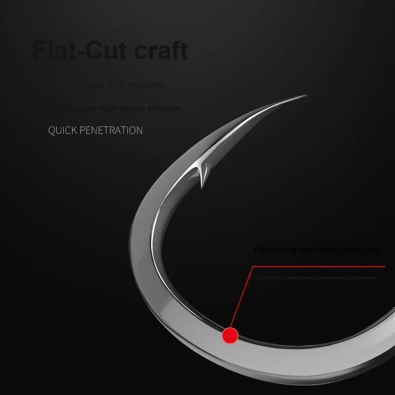Dragon King Of The Sea Fish Hook High Carbon Steel Long Shank Hook-5