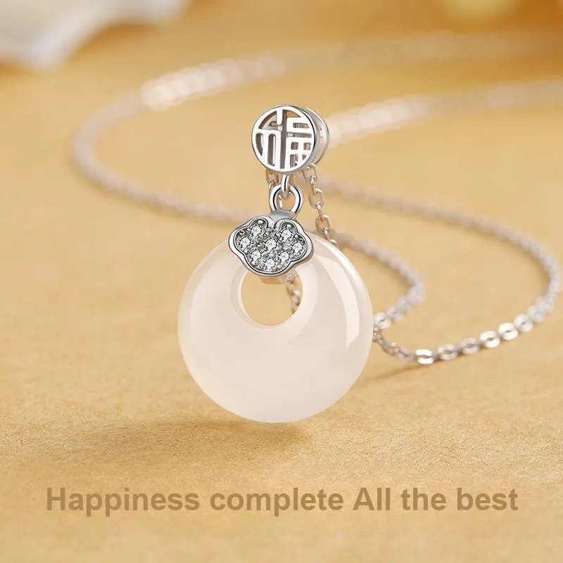 Central Fashion Chalcedony Necklaces Women's-12