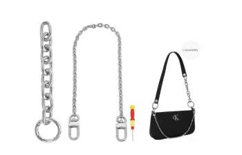 Kim Yeon-sha Metal Decorative Chain Bag Accessory Women's Silver