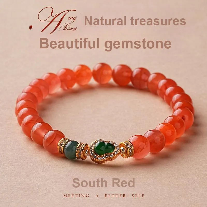 Amy's Garden South Red Agate Bracelets Women's-2