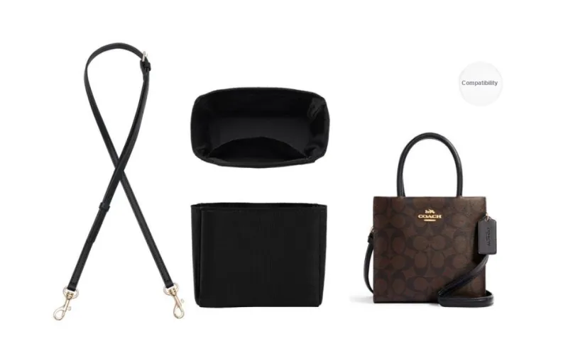 Lan Bao Fan Cow Leather Adjustable Strap Bag Strap Women's Black-0