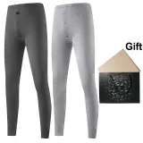 2 Pack (Downpour Gray+Lilac Gray) German Fleece Heating/Antibacterial Comfortable/Seamless Skin-Friendly