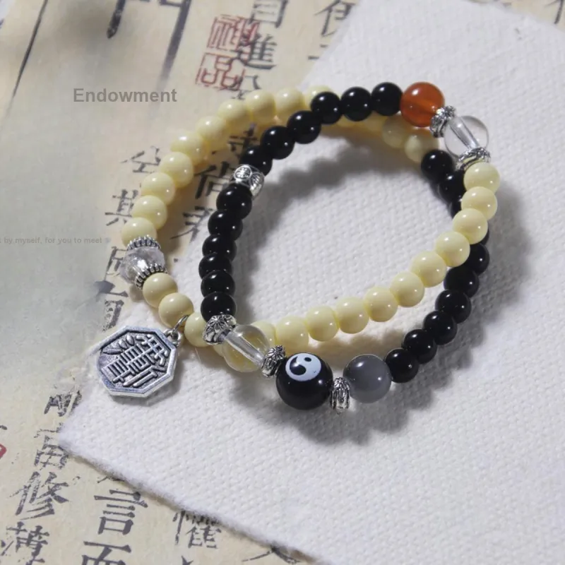 MEOBURLIY Colored Glaze Bracelets Unisex-3