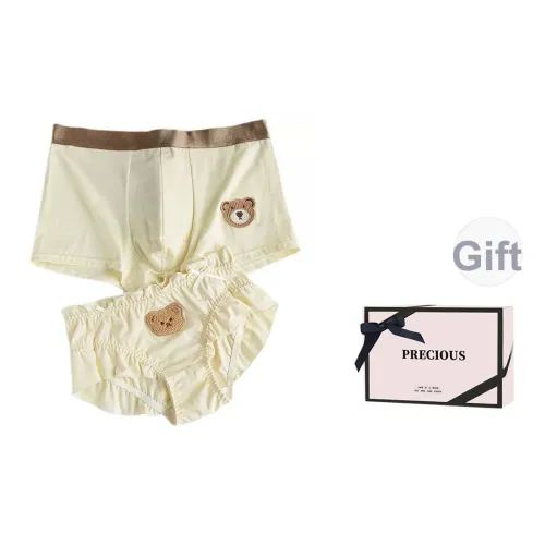 TLXT Медведь Пара One Мужской и One Женский + [Коробка ко Дню Святого Валентина] Унисекс Боксеры