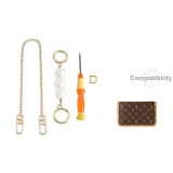 Smaller Bag Underarm Modified Set[Pearl+40cm Copper Decorative Chain]with Modified Accessories