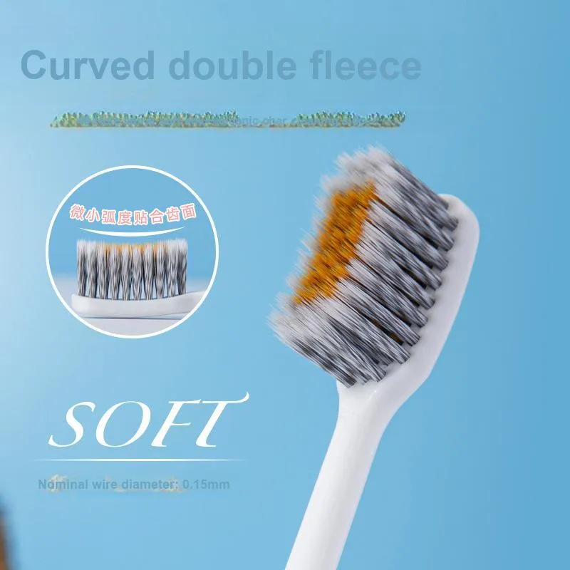 XIAONIULIXIANJI Spiral Dual-Arc Adults Toothbrush With Soft Bristles 2-Piece Set Supermarket Version-2