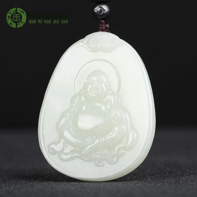 WANYUHUN Hetian Jade Pendants White Jade Unisex-8