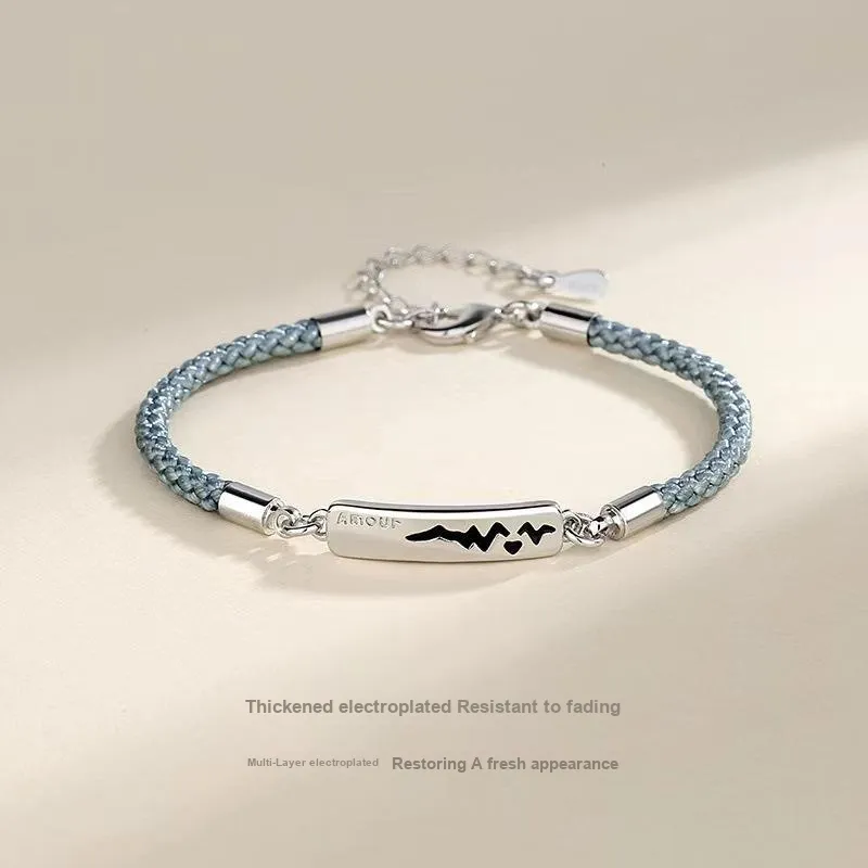 JESCAKOO Silver Bracelets Unisex-4