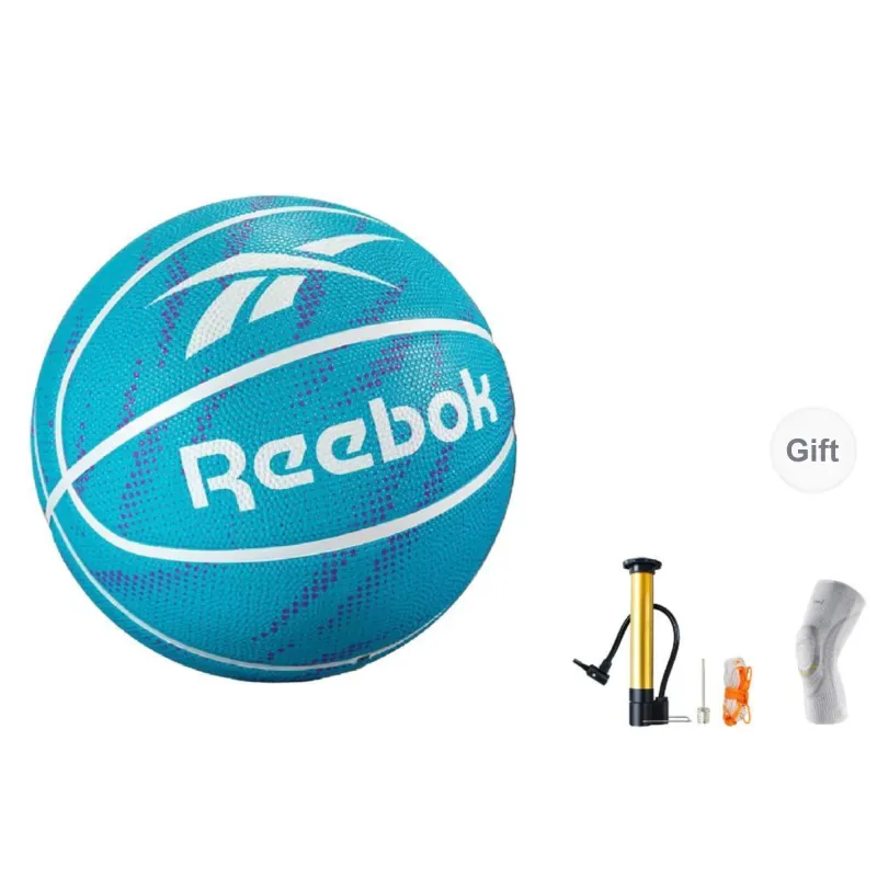 Reebok Rubber Basketball Lake Blue Size 7 Training Match Unisex-12