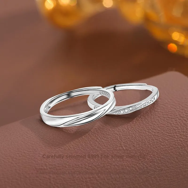 MISS TOOYA S999 Fine Silver Rings Unisex-2