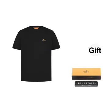 Biyin Leufen Ice Comfort Cotton Collection Summer Upgraded T Shirt Men's Free Car Mounted Number Plate
