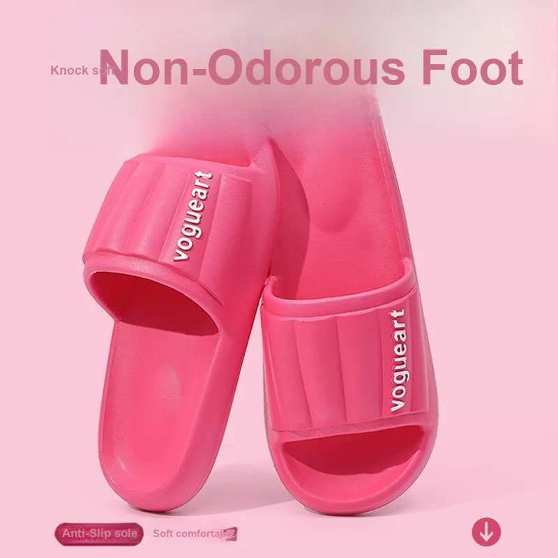 Foot Recreation Home Practical Summer Slip Resistant Quiet Bathroom Bathing Soft Sole Slippers-13