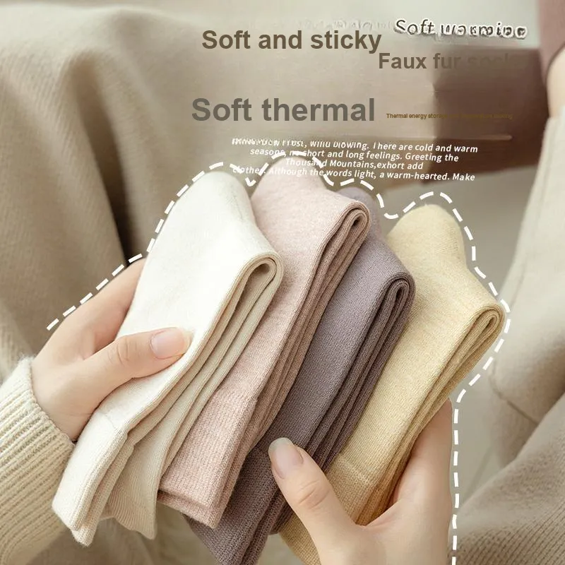 MIIOW Knee High Socks Women's 5 Pack-11