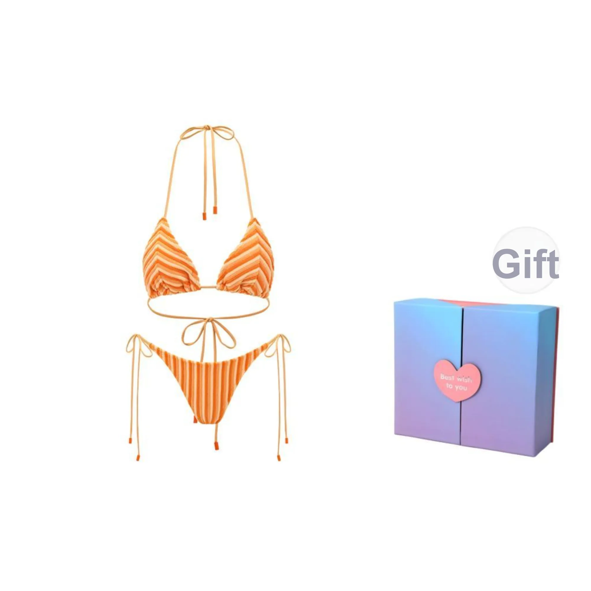 YUKARI SWIM Two Piece Swimsuits Women's Orange