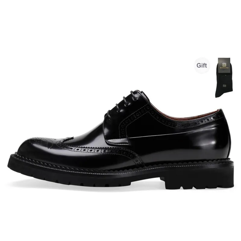BOSSSUNWEN Dress Shoes Men's Black-0
