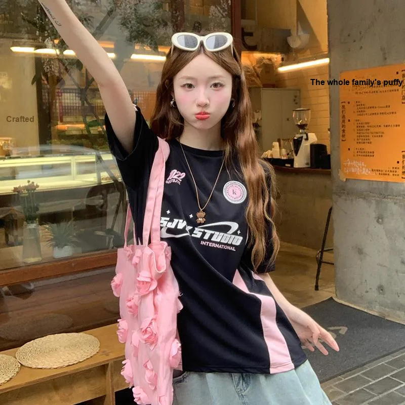 QIAOMONVHAI T Shirts Women's Black-6