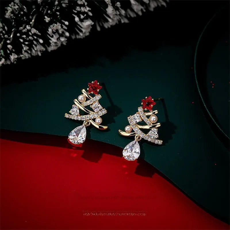 QLADY S925 Silver Stud Earrings Women's-9