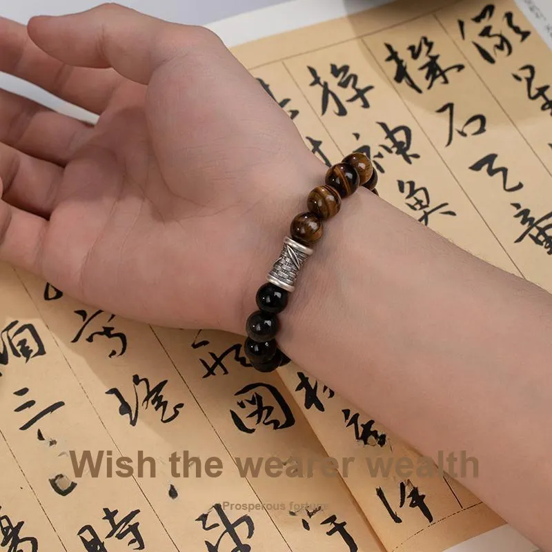 SGM Tiger's Eye Stone Bracelets Unisex-5