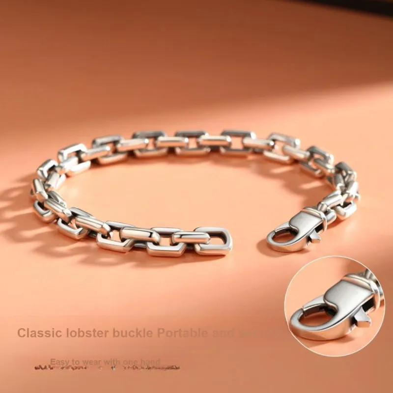 RURA 925 Sterling Silver Bracelets Unisex Silver-7