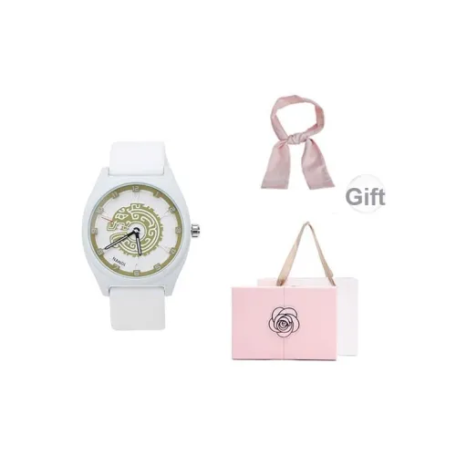 NANGL Кварцевый механизм силиконовый ремешок женские часы розовый циферблат