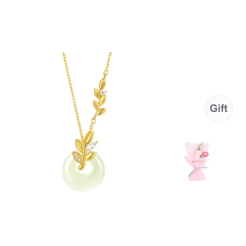 Ostantin Chalcedony Jade Necklaces Women's-0