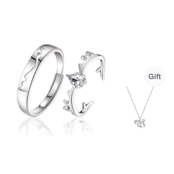 HANYUDIE S925 Silver Ring Confession Anniversary Christmas Gift Unisex