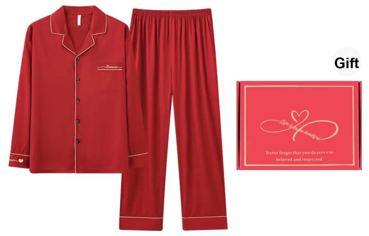 MIIOW Honmei Honmei Series Pajama Set Men's Gift Box Set Red