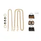 [Black C-Shaped Set of 3]Extender Chain 13.6cm+Decorative Chain 45cm+Cross-Body Chain 110cm