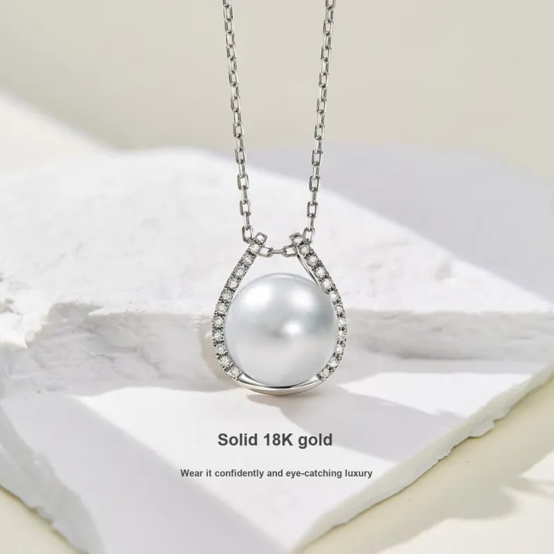 ME LUXE Pearl Pendant, Premium Feel Women's-6