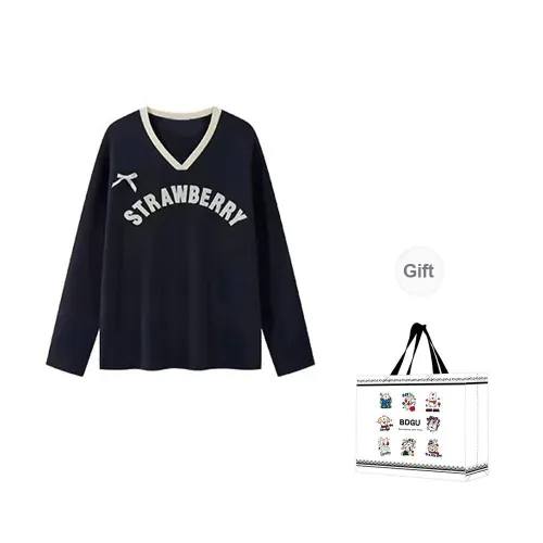 BDGU T Shirts Women's Blue Shopping Bag Included