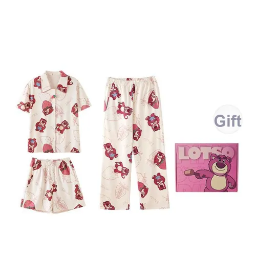 JINGYUN X Disney Пижамный комплект для женщин набор в подарочной коробке цвет экрю